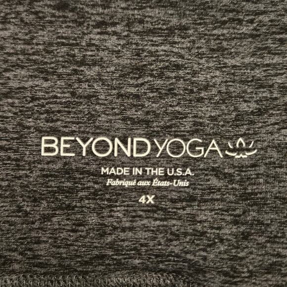 Beyond Yoga Spacedye Keep Pace Biker Shorts Womens 4X Grey Spacedye Gym Workout - Picture 6 of 11
